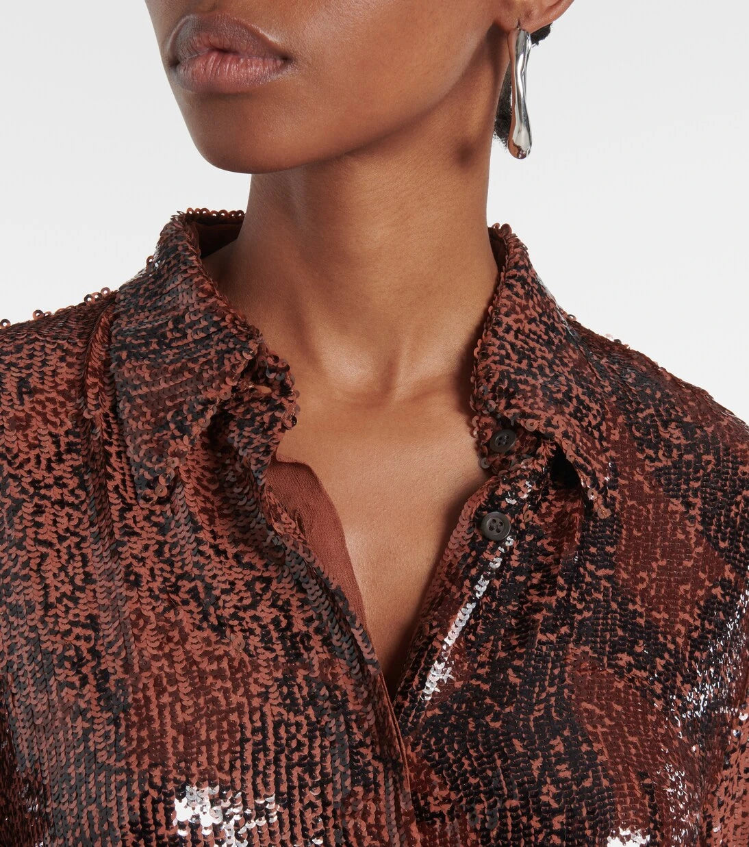 Dries Van Noten - Sequined shirt