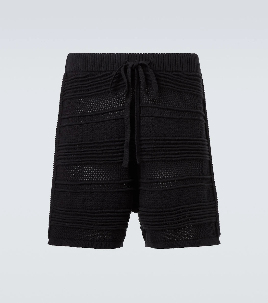 Commas - Cotton-blend crochet Bermuda shorts