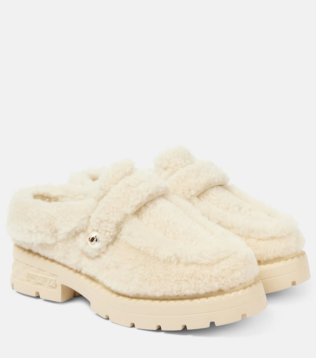 Jimmy Choo - Shea shearling platform mules