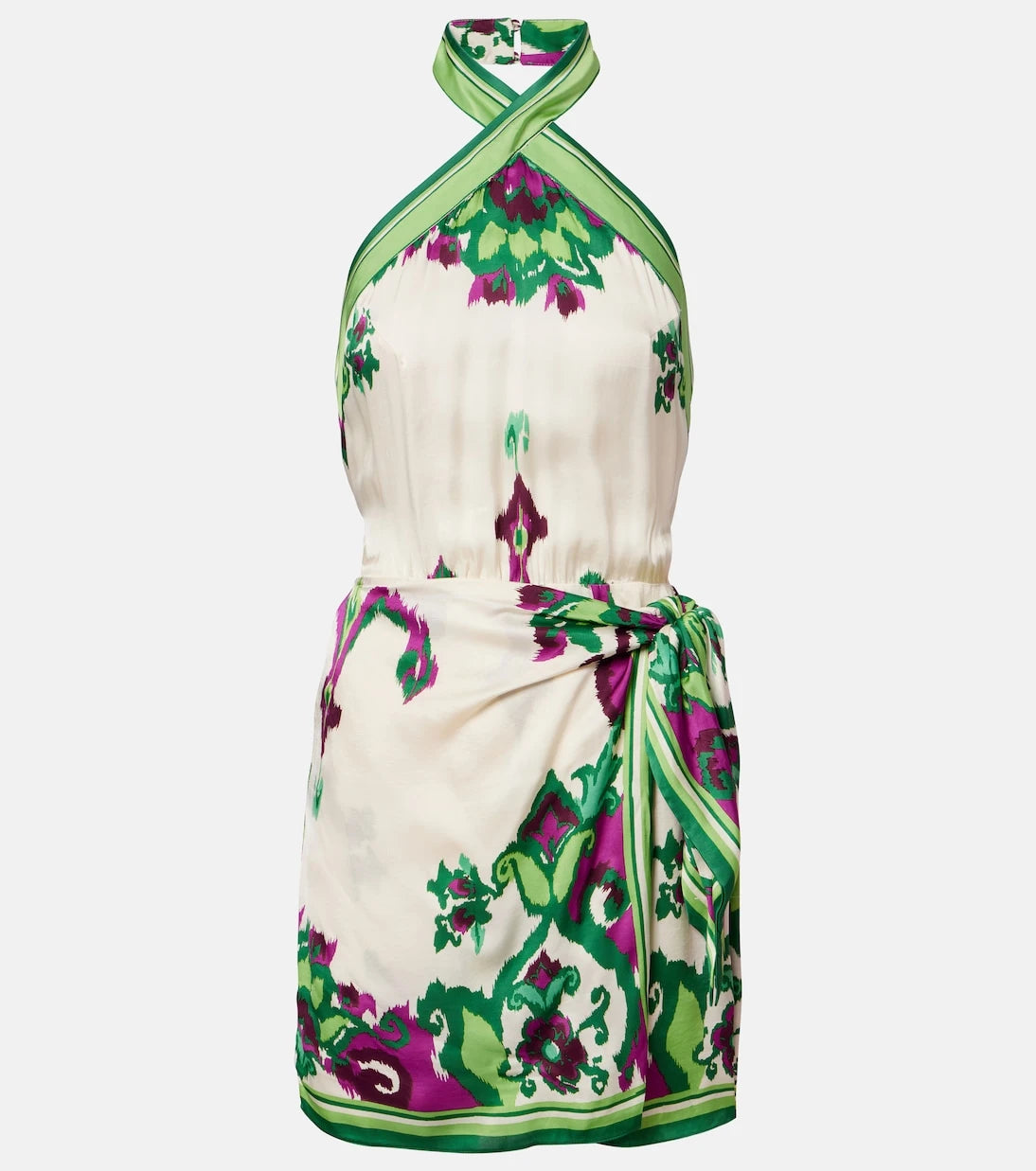 Poupette St Barth - Aya printed halterneck minidress