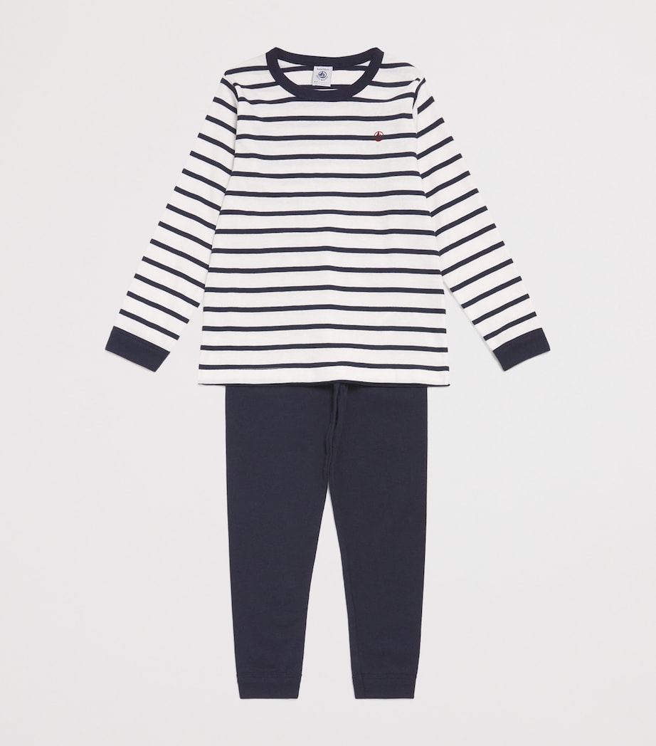 Petit Bateau Cotton Stripe Pyjama Set (4-12 Years)