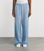 Blue French Terry Low-Rise Sweatpants