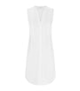 Cotton Deluxe Sleeveless Nightdress WHITE
