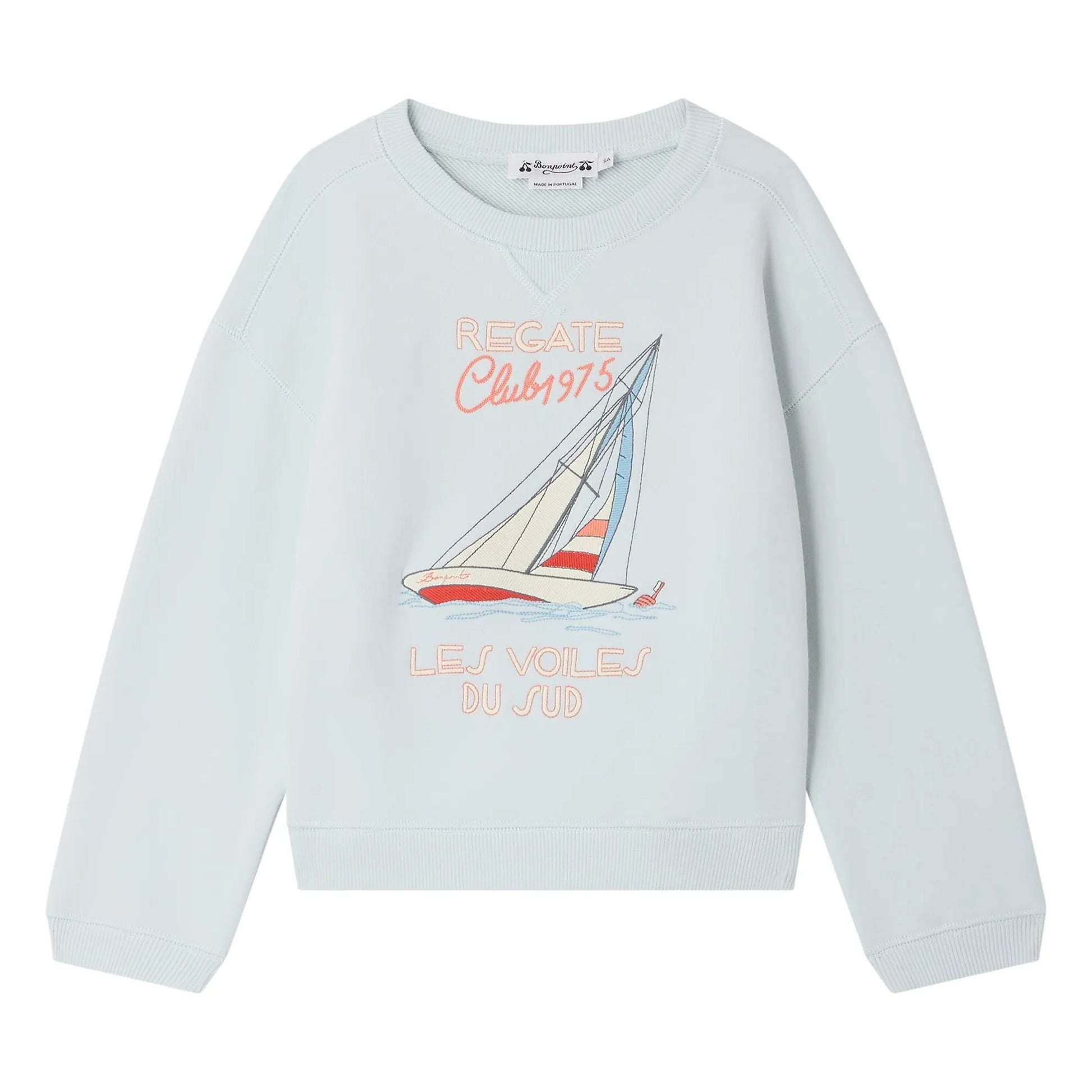 Bonpoint - Erol Bateau organic cotton sweatshirt | Pale blue