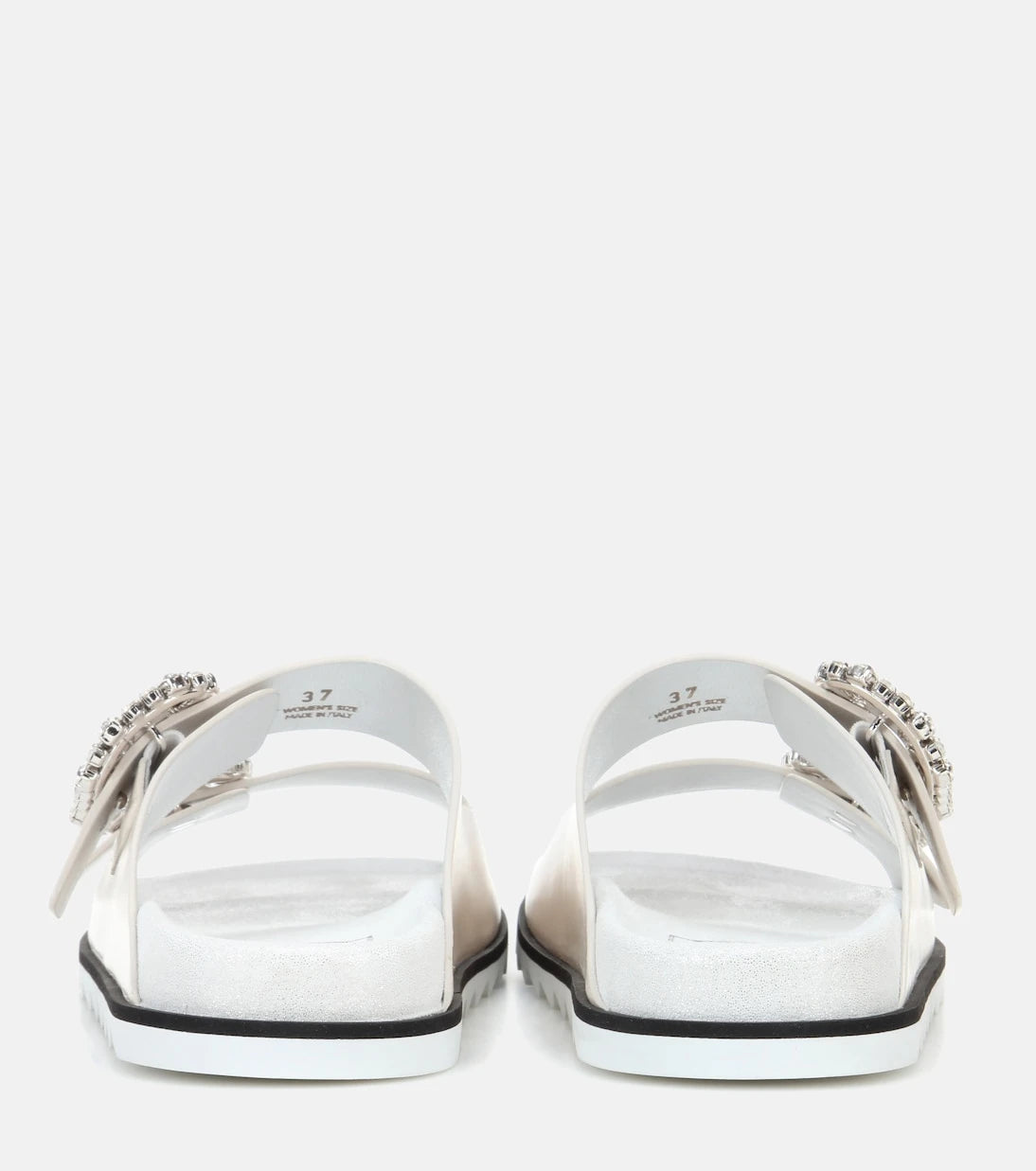 Roger Vivier - صنادل Slidy Viv الجلدية سهلة الارتداء