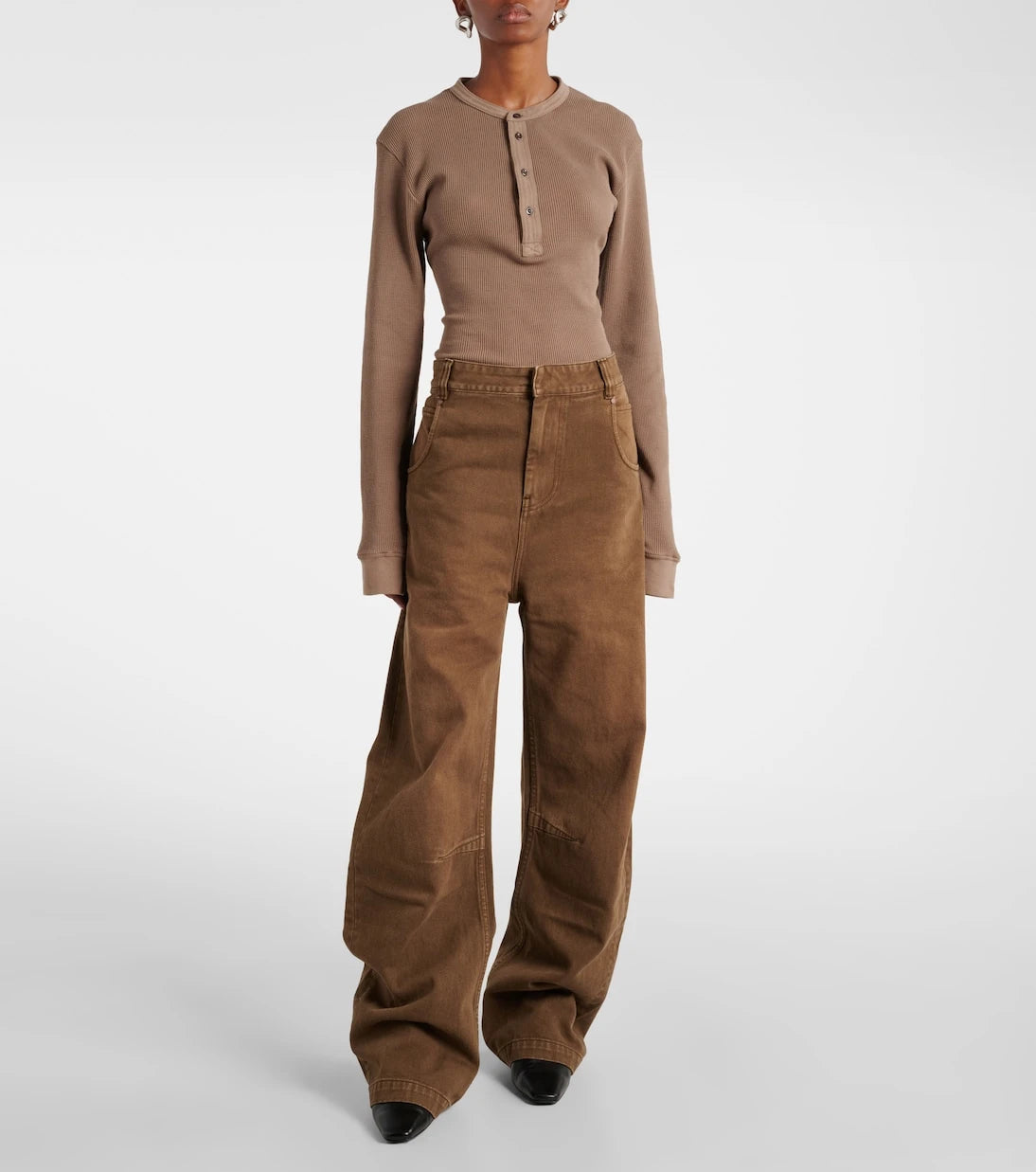 Entire Studios - Gem mid-rise wide-leg jeans