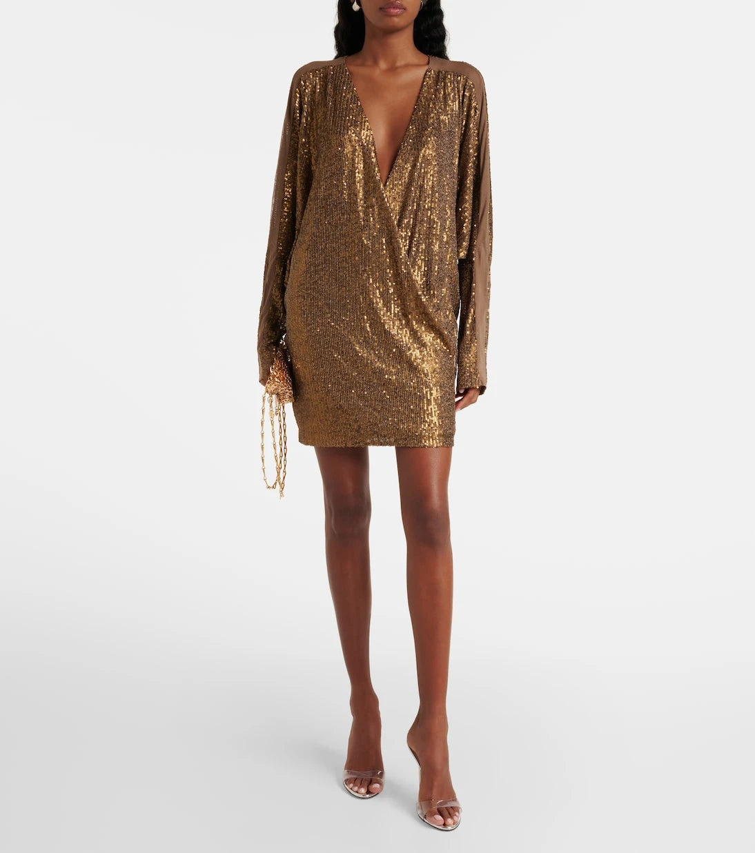 Norma Kamali - Dolman sequined minidress