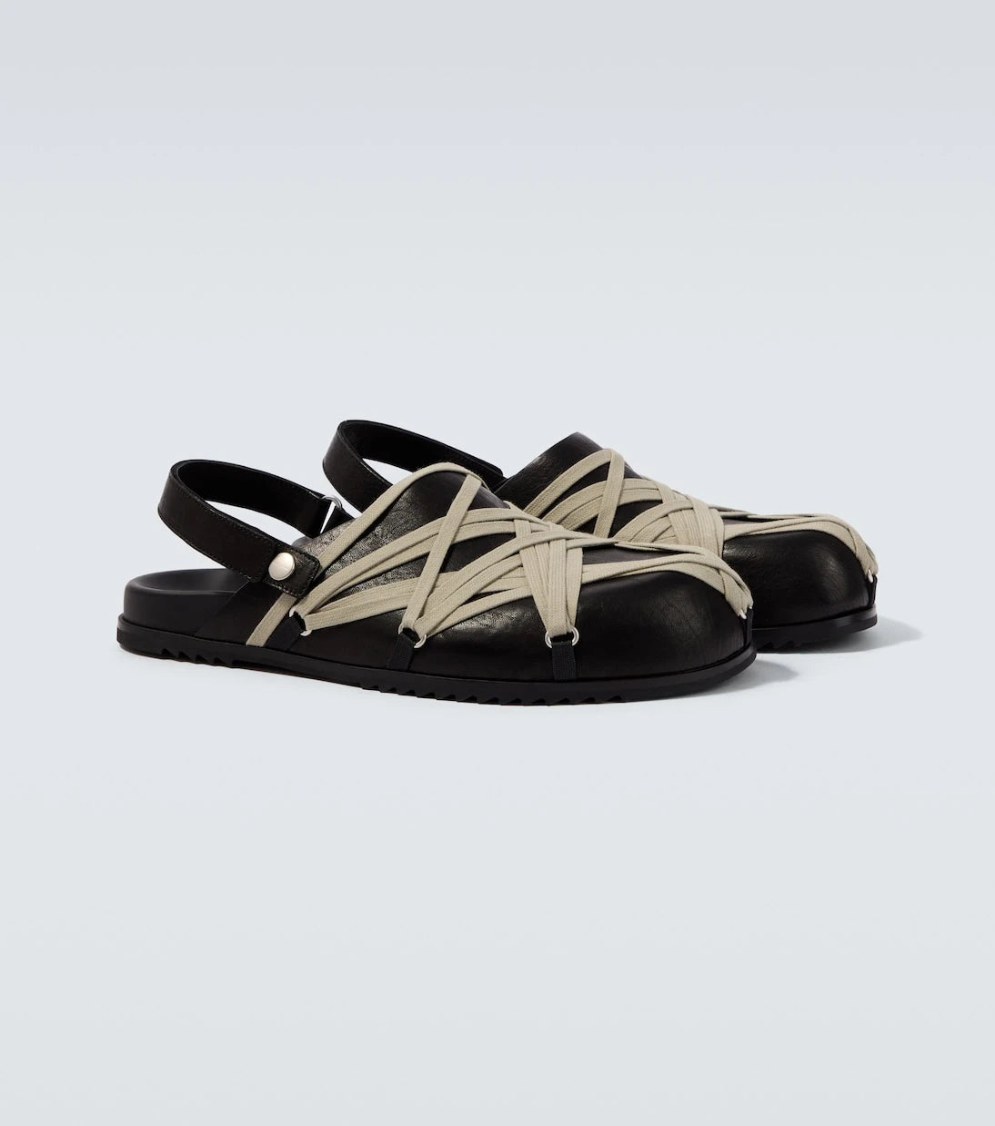 Rick Owens - Megalace leather mules