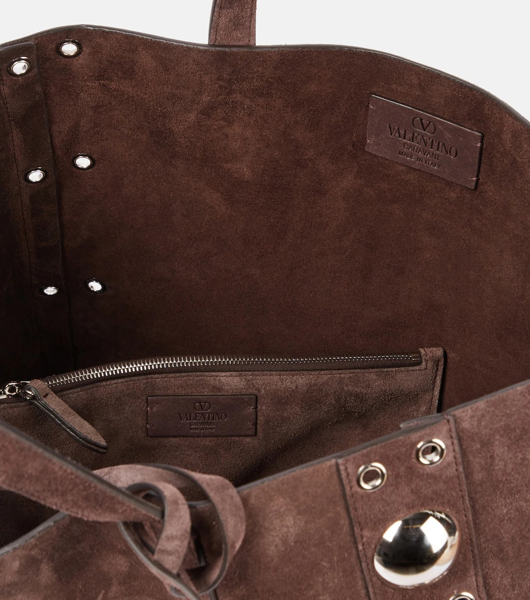 Valentino Garavani - Nellcôte Medium studded suede shopper