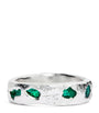 Sterling Silver and Emerald Ring