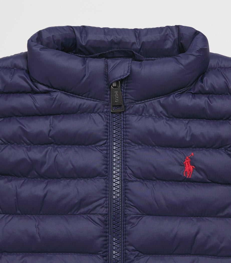 Ralph Lauren Kids Quilted Polo Pony Gillet (9-24 Months)