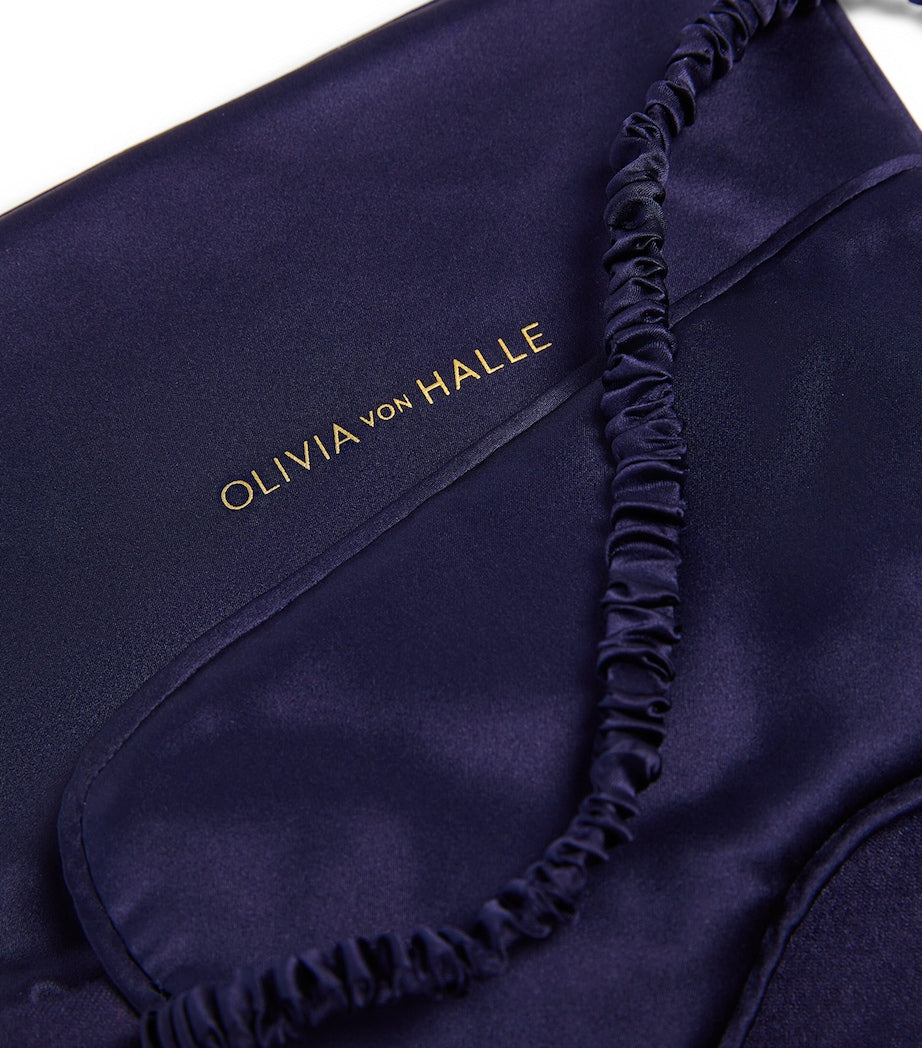 Navy Cashmere Eye Mask