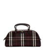 Burberry Brown Medium Check Highlands Top-Handle Bag