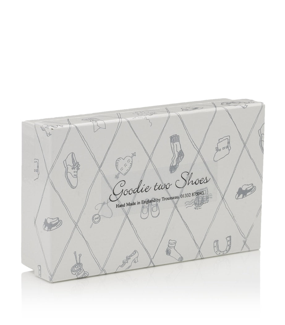 English Trousseau Kids Rattle In Cotton Bag (Beige)