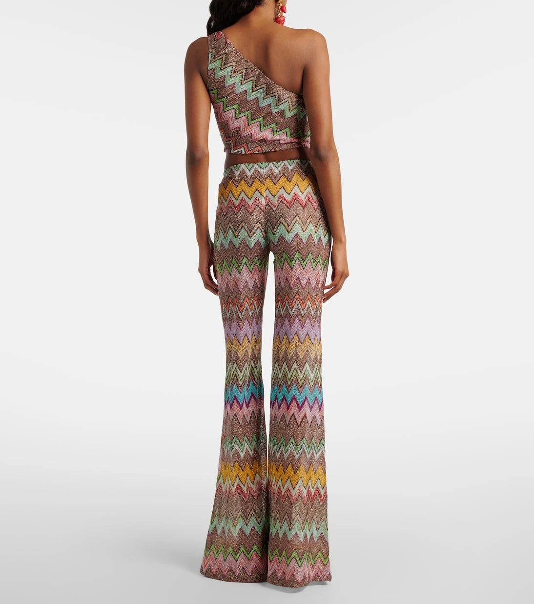 Missoni - Zigzag lamé flared pants