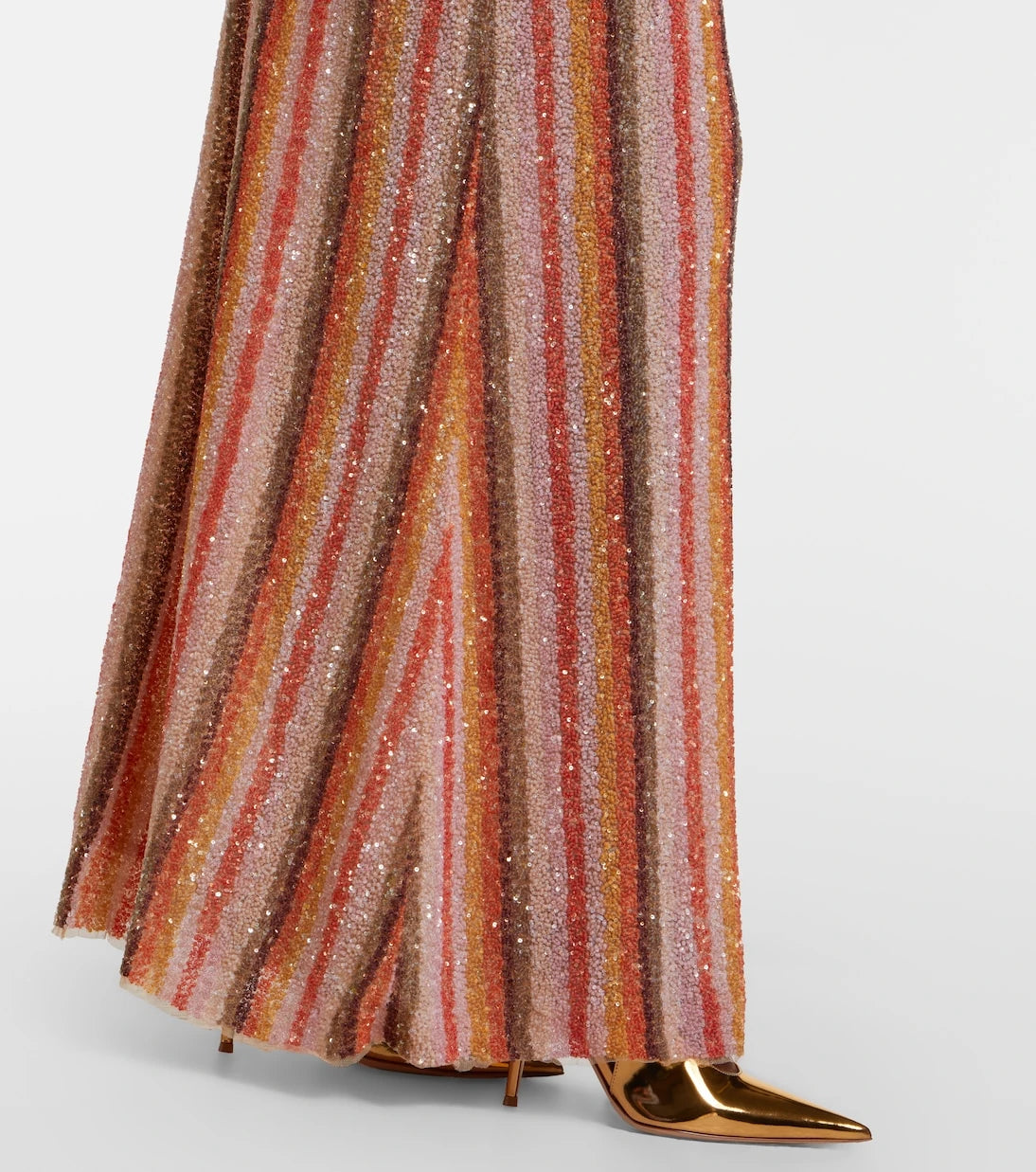 Rachel Gilbert - Isadora sequined striped gown