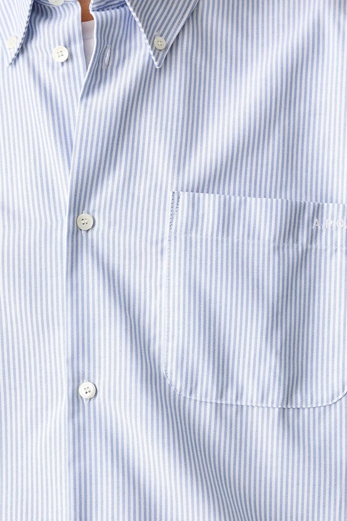 Kadın pamuklu gömlek chemise sophia button down logo