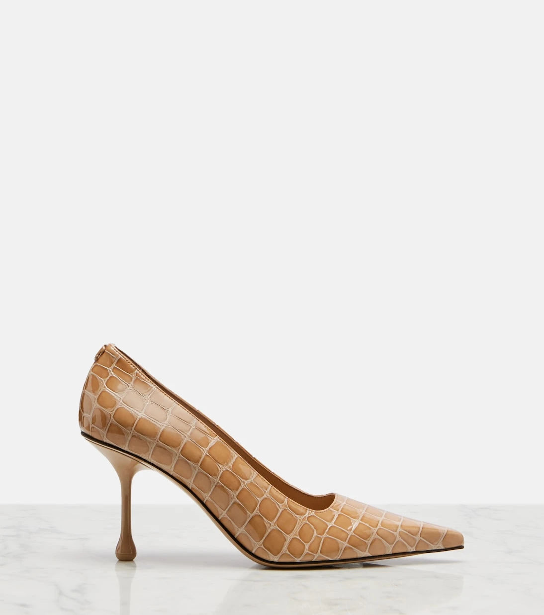 Jimmy Choo - Ixia croc-effect patent leather pumps