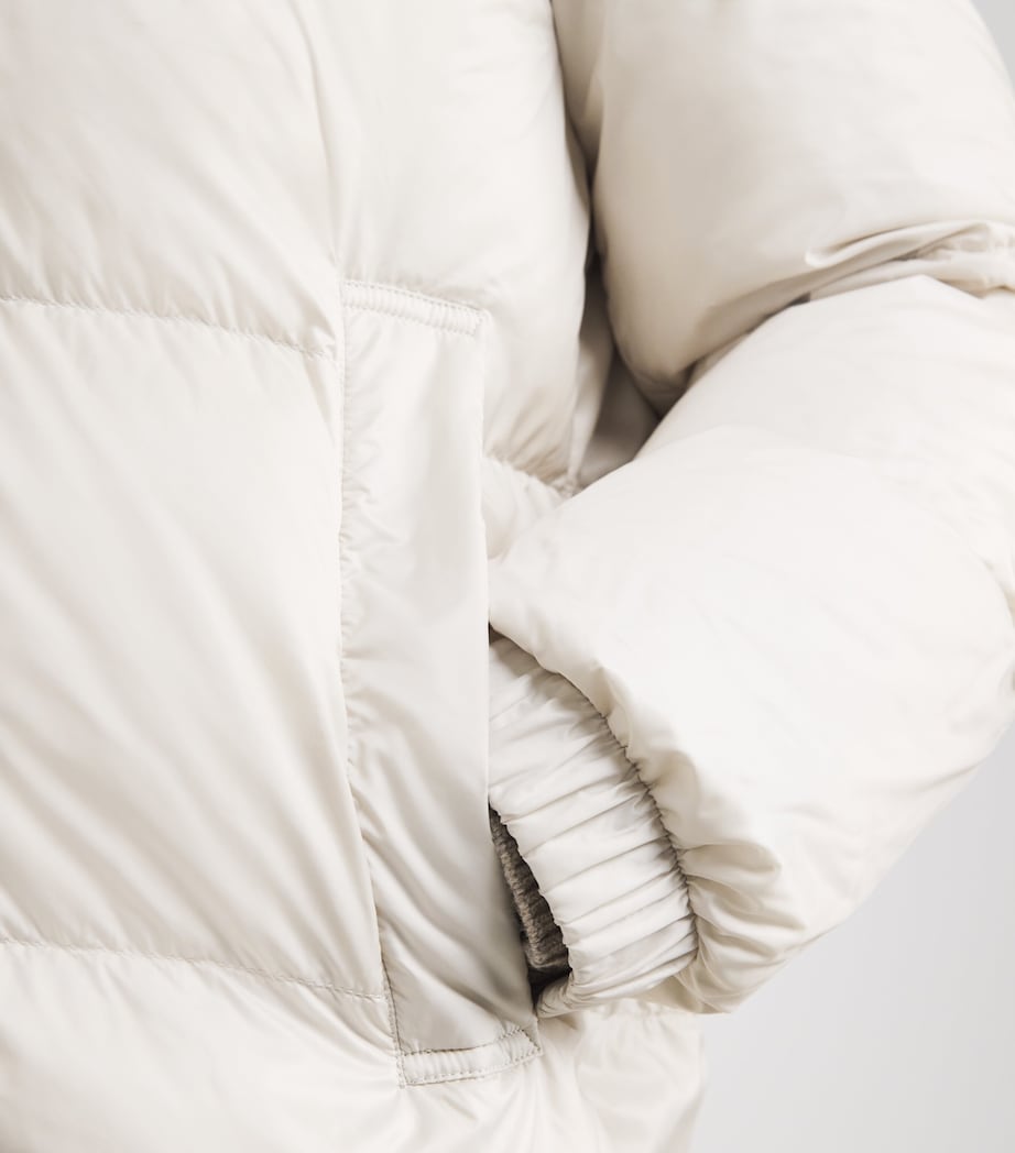 Max Mara White The Cube Quilted Parka