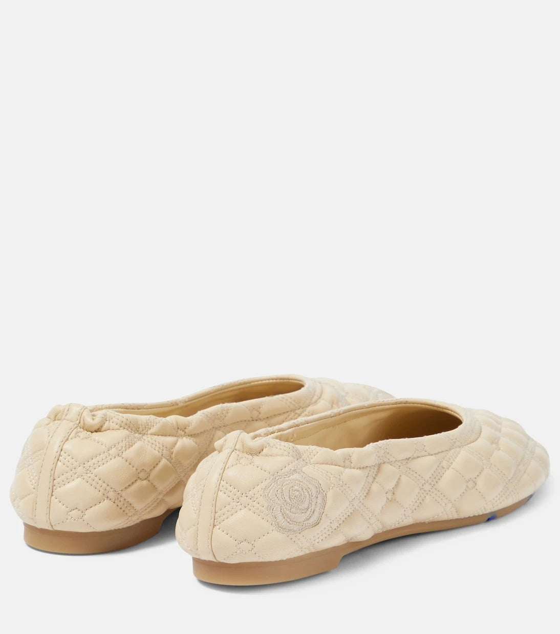 Burberry - EKD quilted leather ballet flats