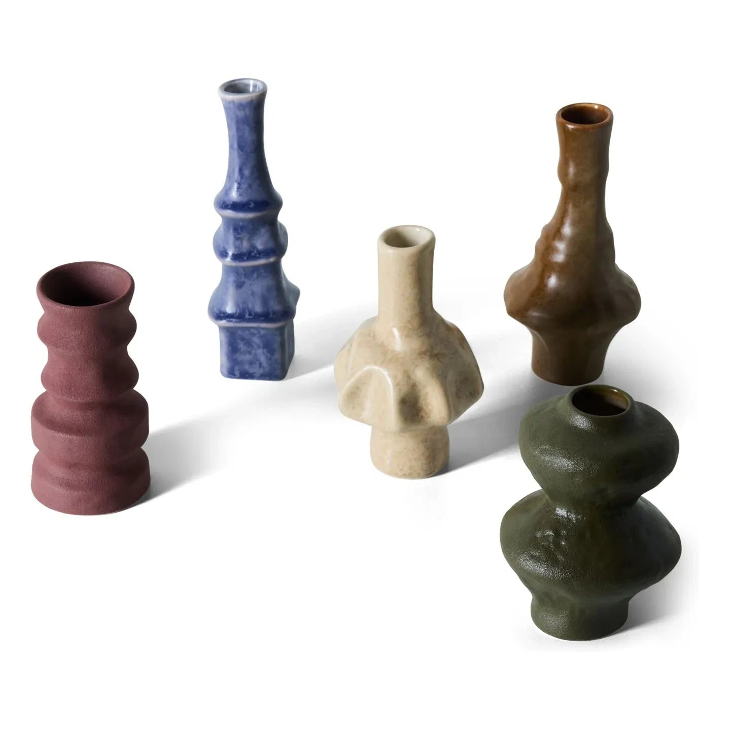 HKliving - Palette ceramic vases - Set of 5