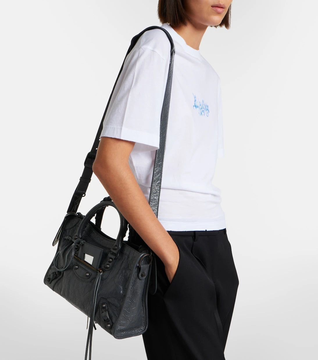 Balenciaga - Le City leather tote bag