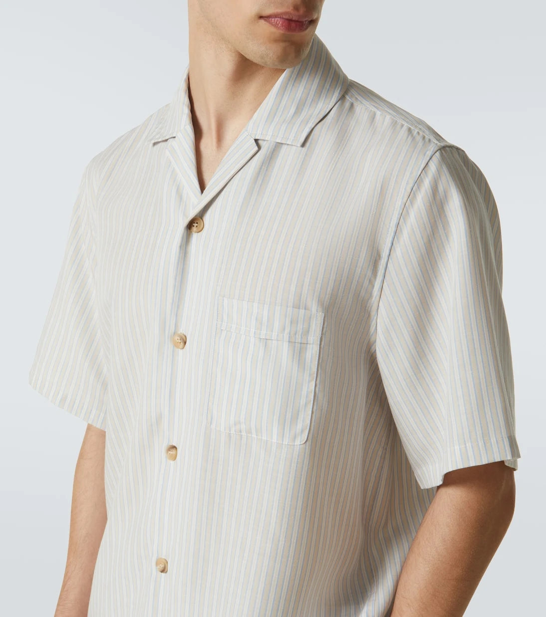 King & Tuckfield - Striped bowling shirt