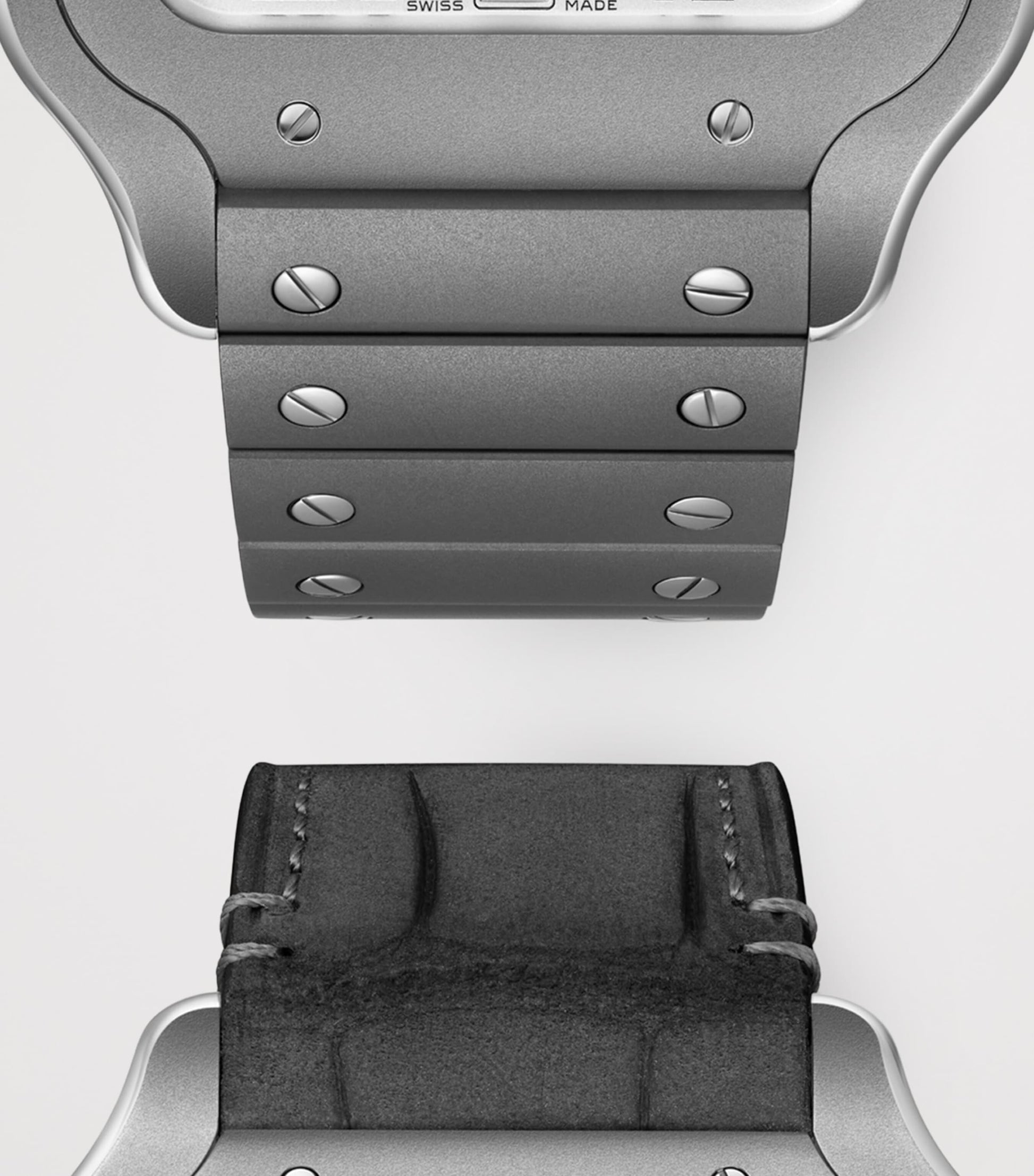 Large Titanium Santos de Cartier Watch 40mm