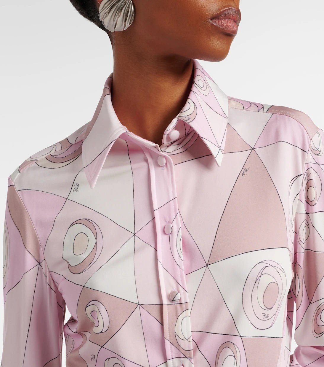 Pucci - Occhi satin jersey shirt