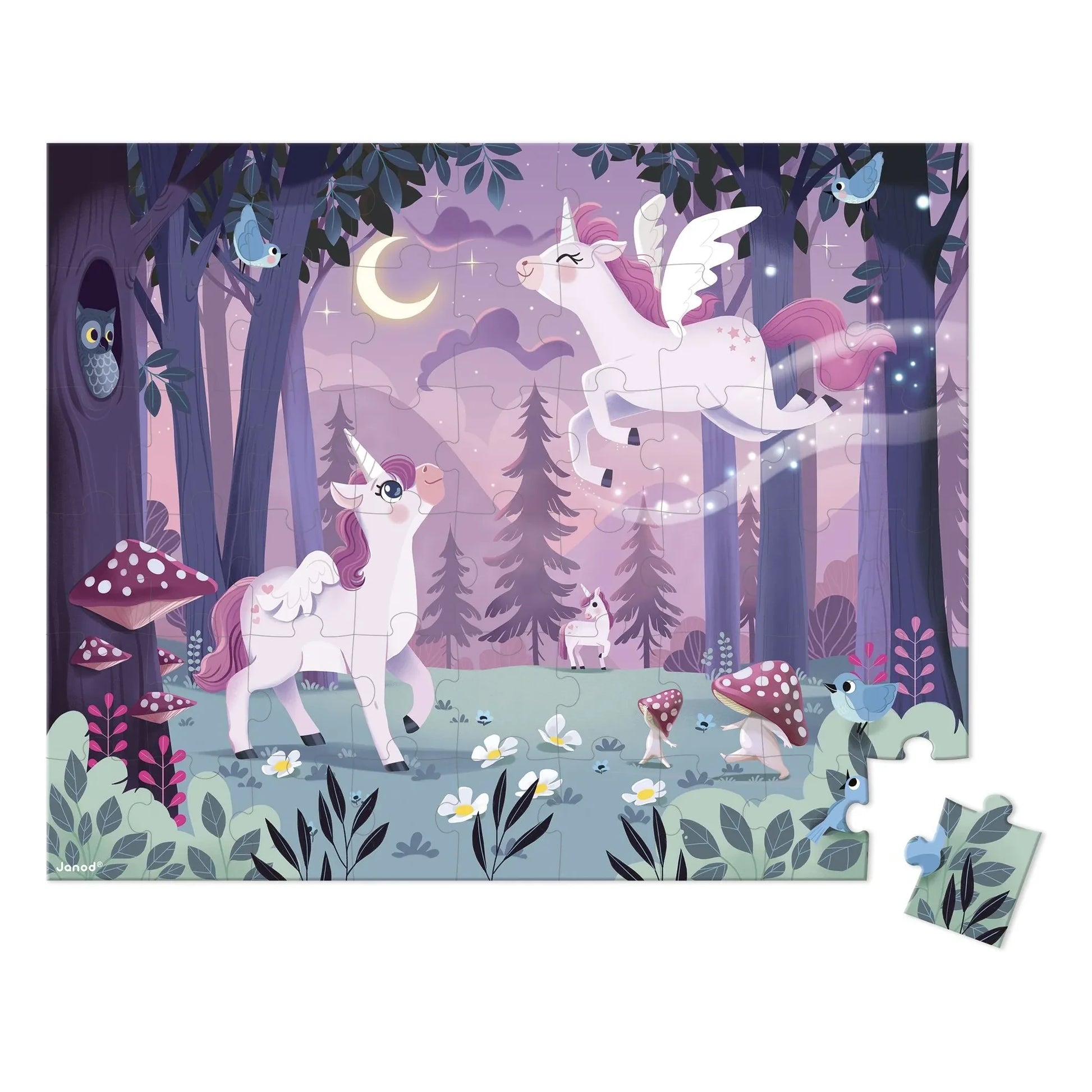 Janod - Unicorns puzzle - 54 pieces