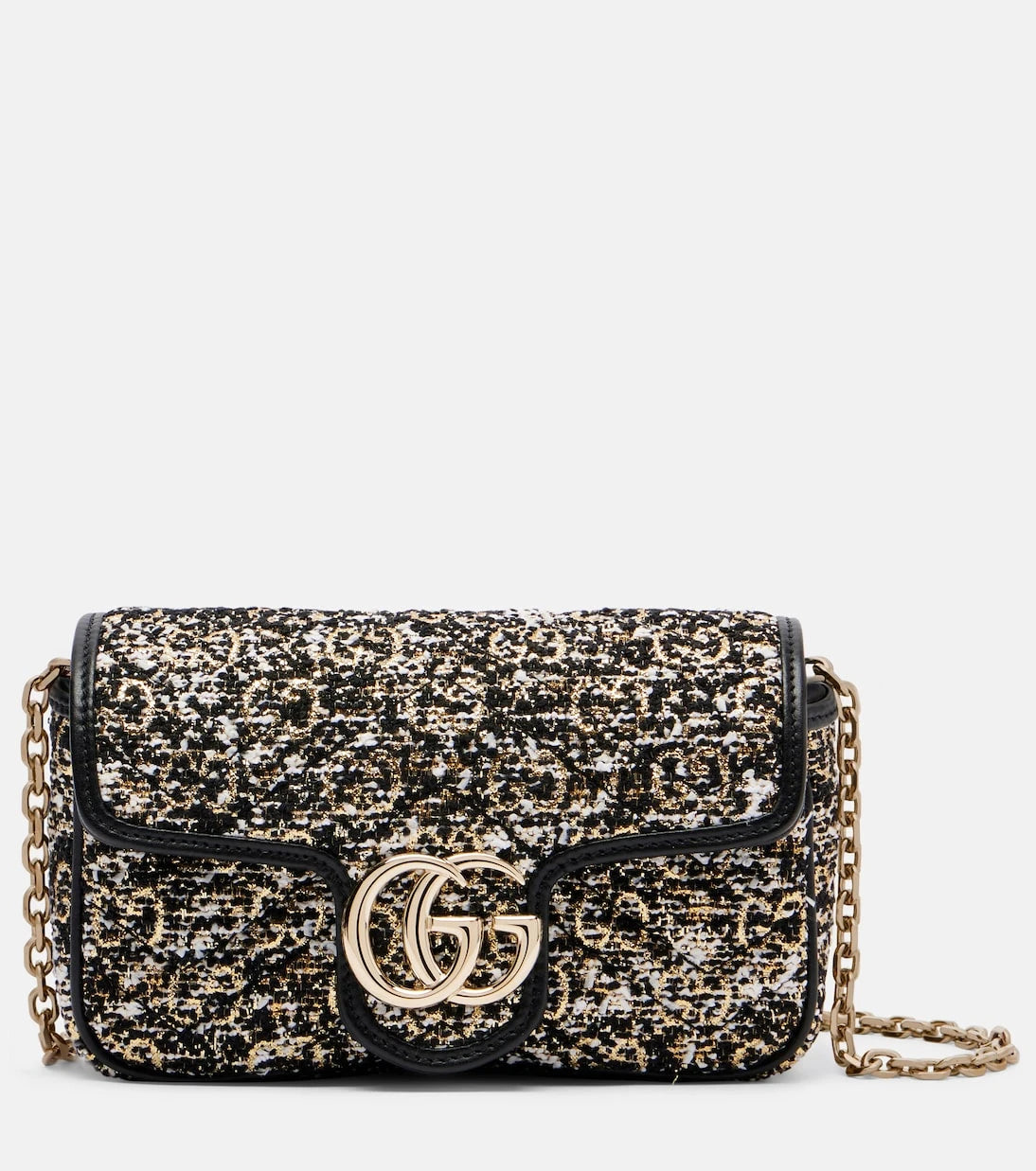 Gucci - GG Marmont Mini tweed shoulder bag
