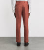Silk-Cashmere Slim Tailored Trousers