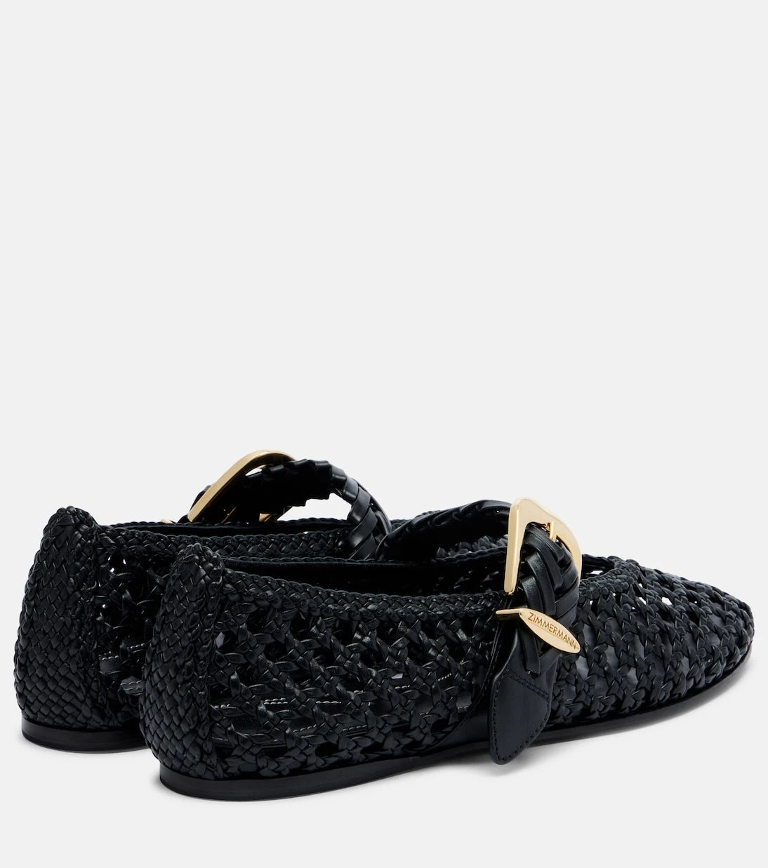 Zimmermann - Alchemy braided leather Mary Jane flats