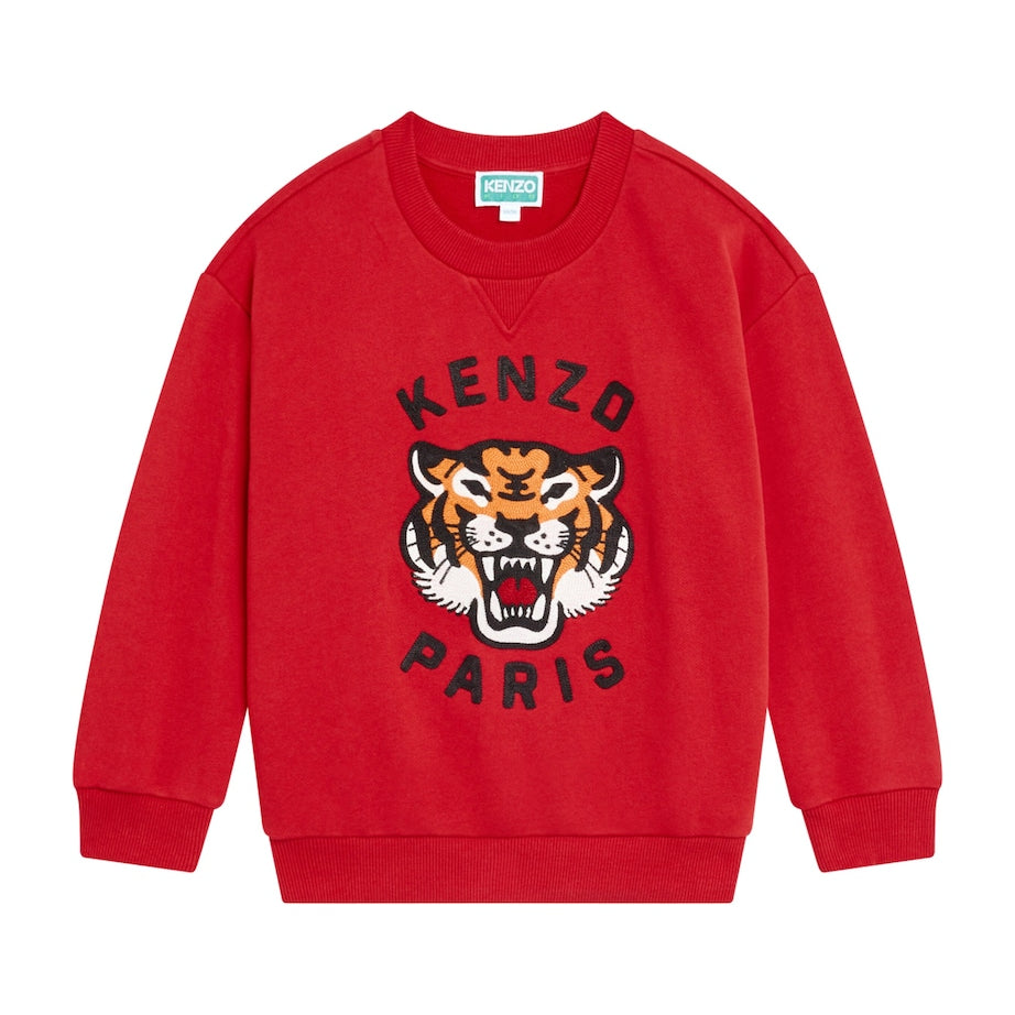 Cotton Crochet-Tiger Sweatshirt (2-14 Years)
