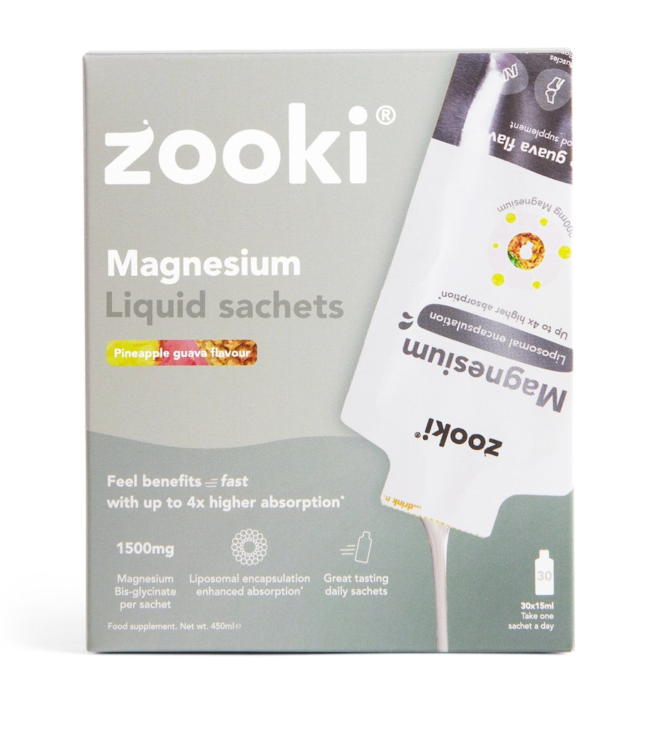 YourZooki Liposomal Magnesium 1500mg Liquid Sachets (Pack of 30)