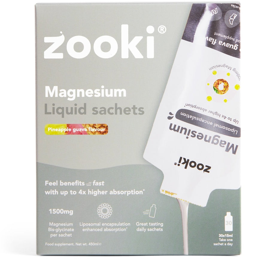YourZooki Liposomal Magnesium 1500mg Liquid Sachets (Pack of 30)