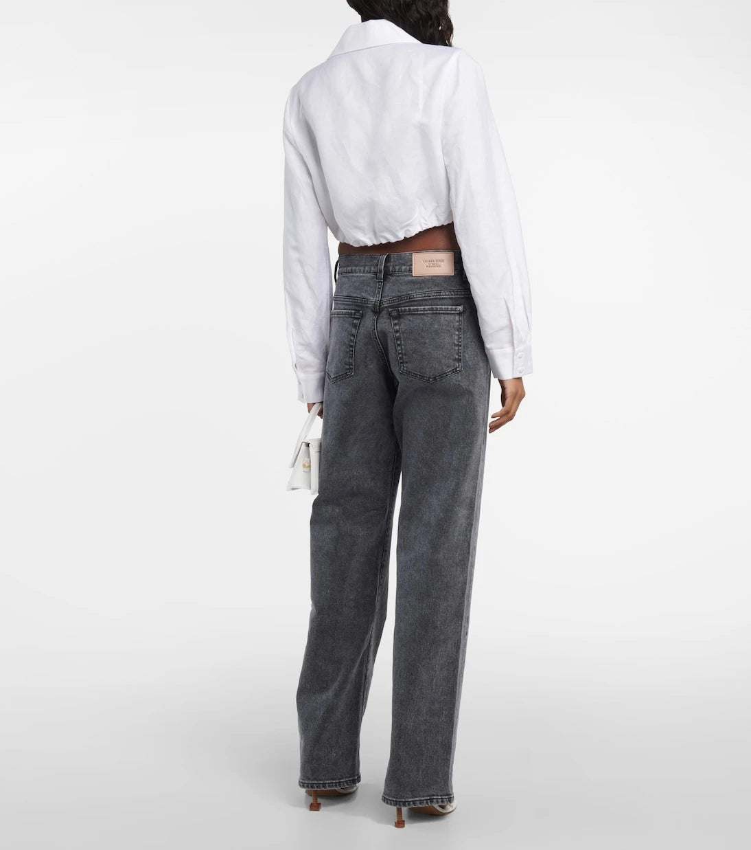 7 For All Mankind - جينز بقصة مستقيمة وخصر منخفض