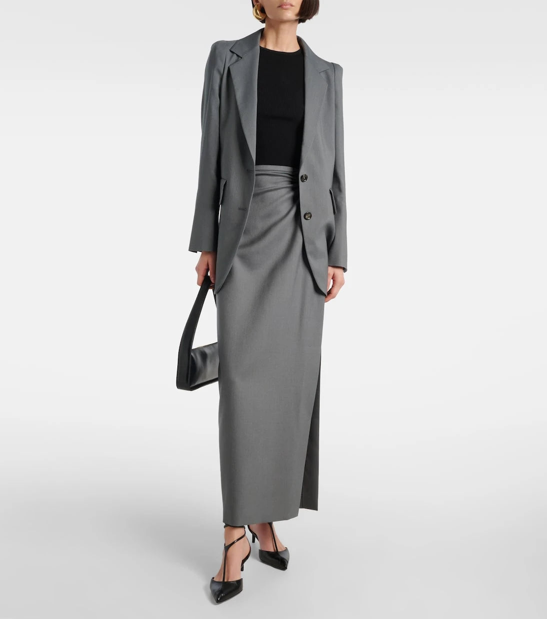 Max Mara - Wool and silk maxi skirt