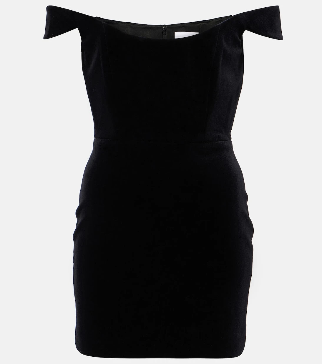 Alex Perry - Off-shoulder velvet bustier dress