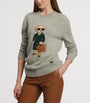 Grey Cashmere Polo Bear Jumper