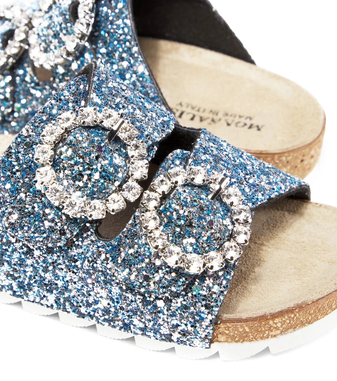 Monnalisa - Glitter embellished sandals