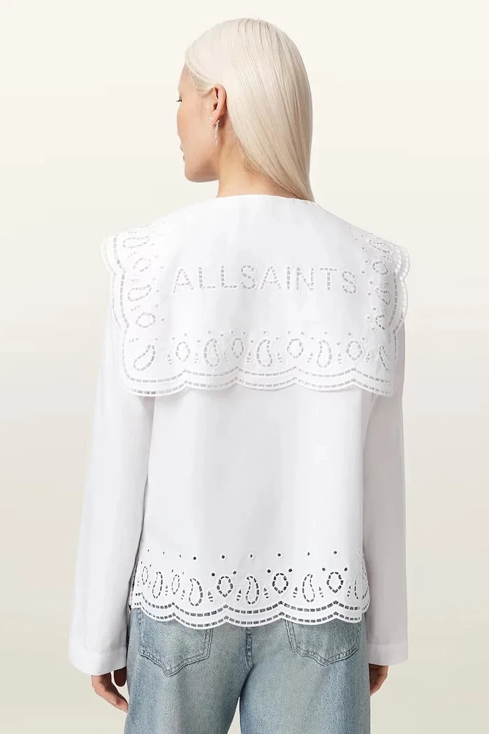 AllSaints риза дамска от памук MARIE