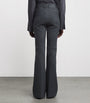 Joseph Grey Lambskin Tafira Flared Trousers