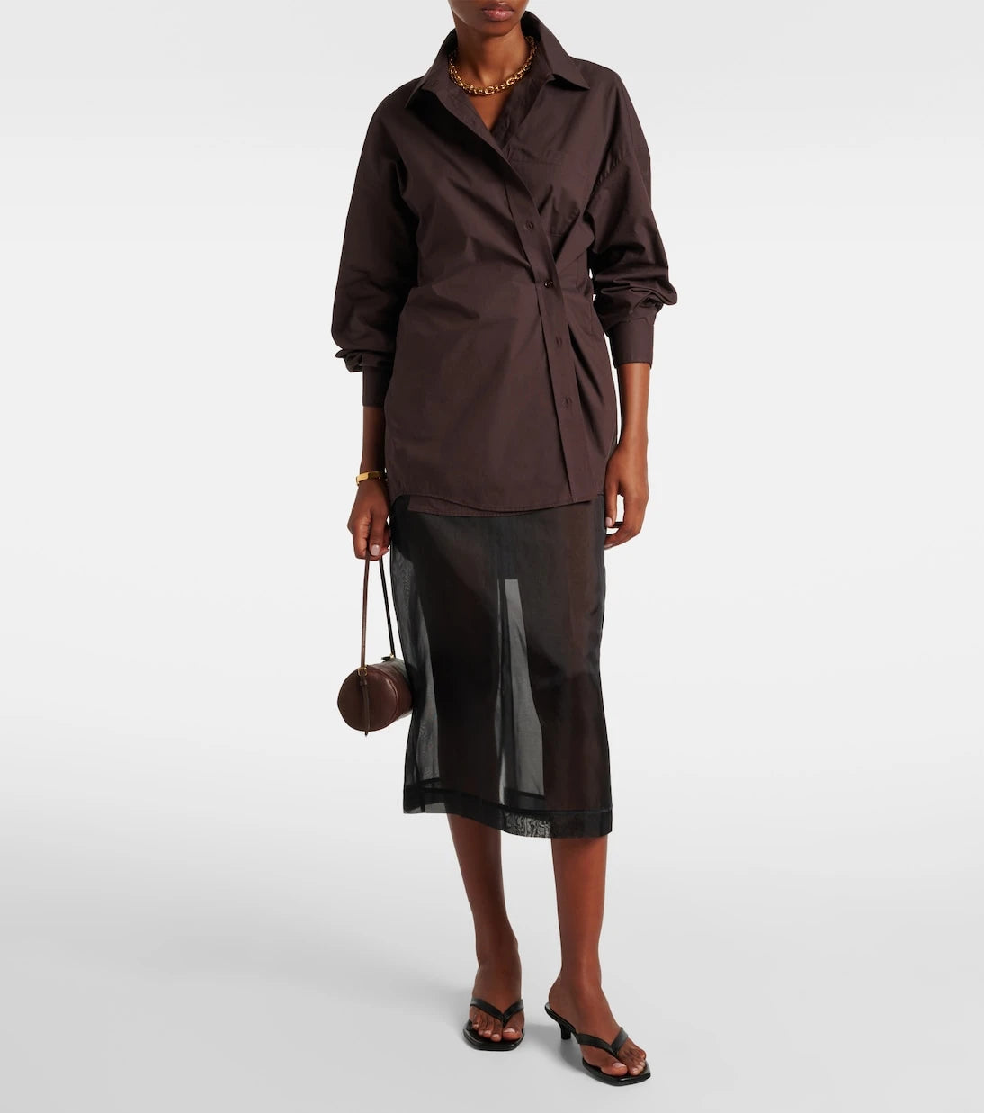 The Frankie Shop - Ornella oversized cotton shirt