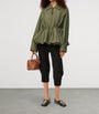 LOEWE Green Cotton Gathered Jacket