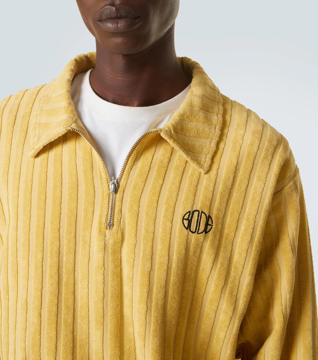 Bode - Croquet Ground cotton terry sweater