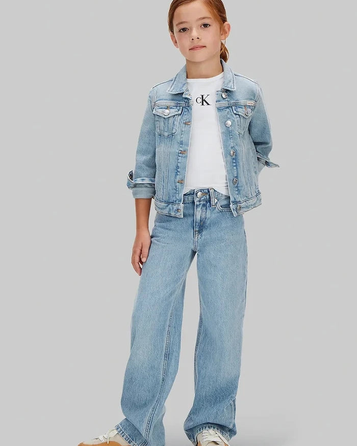 Calvin Klein Jeans çocuklar için wide leg jean