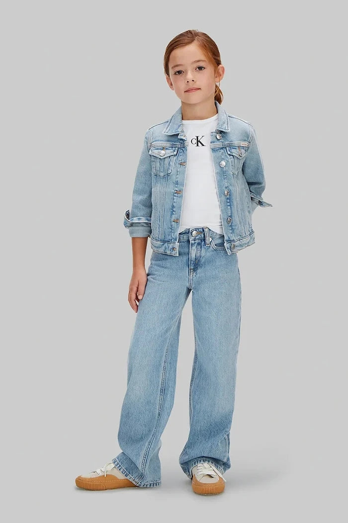 Calvin Klein Jeans дънки wide leg за деца