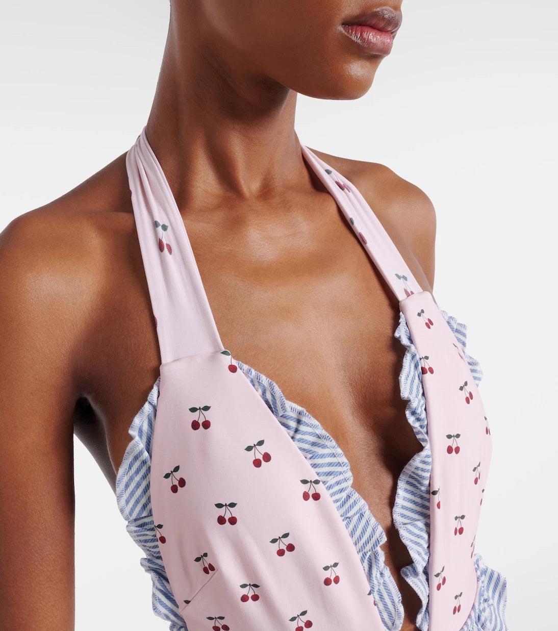 Montce - Tropez printed ruffled swimsuit
