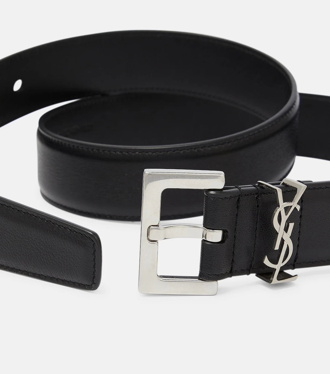 Saint Laurent - Cassandre 30 leather belt